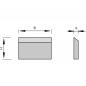 Preview: Zeichnung: Stehle 58400179 569 Streifenhobelmesser HS-Plus